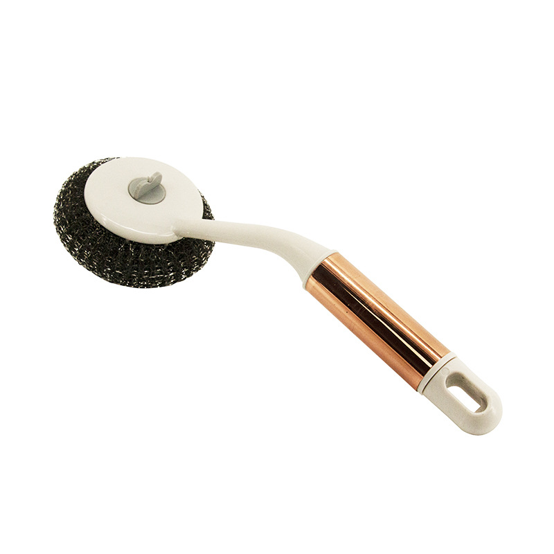 Wholesale of kitchen wall-mounted cleaning dishwashing brushes, stainless steel wire and plastic pot washing brushes pic 7