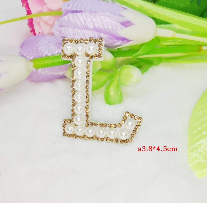 Cross-border hot diamond English pearl letter fabric pasted clothing accessories with adhesive backing 5mm pearl decoration factory DIY nail pearl wholesale pic 43