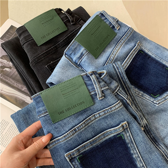 Treasure pants: Slimming, versatile, drape black straight-leg jeans for petite women, high-waisted wide-leg pants pic 39