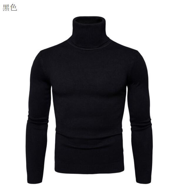 High-neck sweater for men, Korean-style slim-fit sweater, lapel woolen sweater for men, thick base knitted sweater for export pic 38