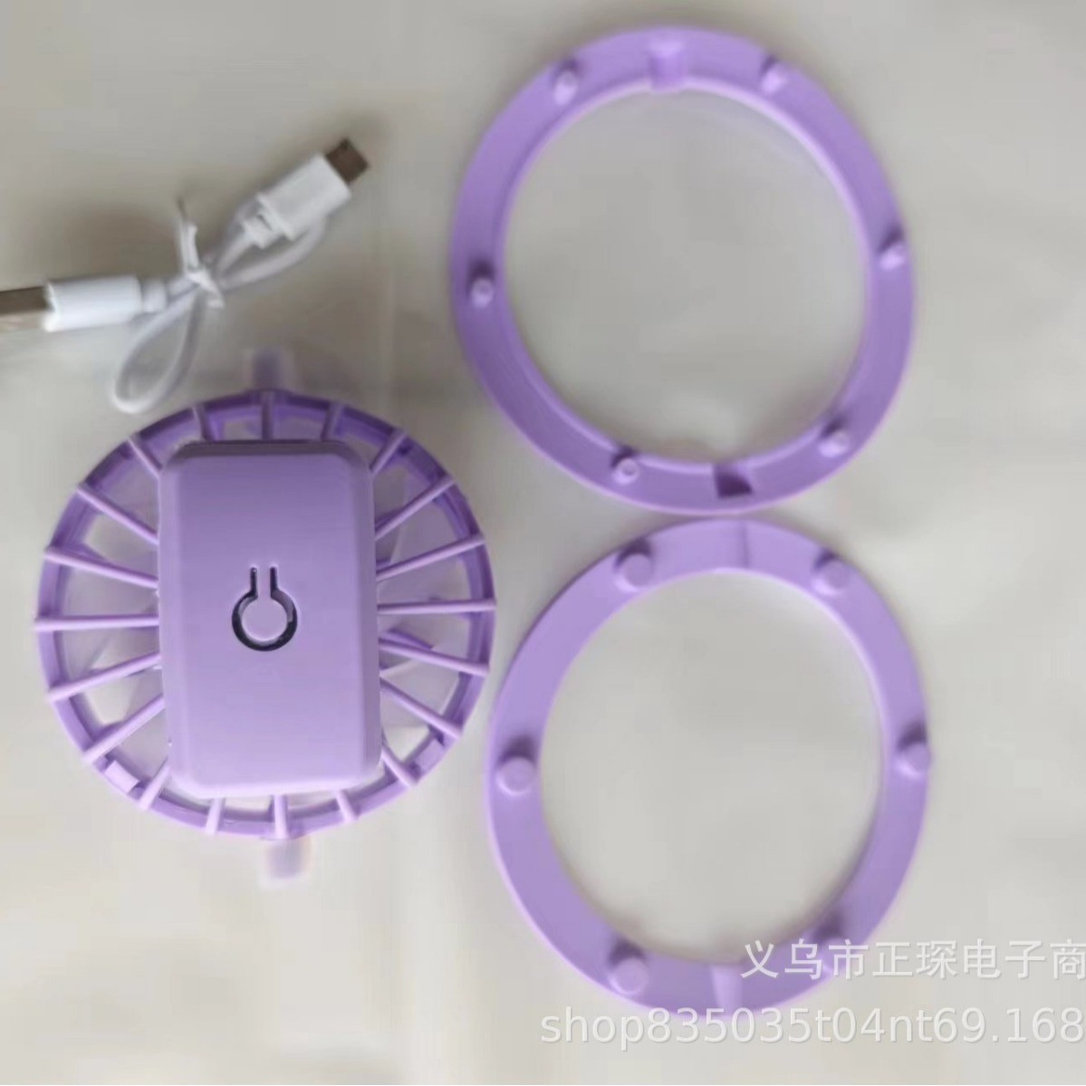 新款太阳能风扇帽180-360°旋转可拆卸风扇配件USB充电小风扇批发详情27