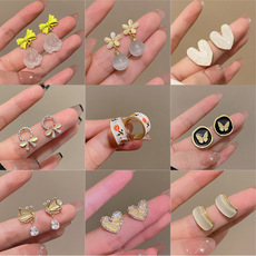 Korean high-end zircon pearl rings for women, retro, niche and light luxury open-top rings, ins style jewelry wholesale pic 8