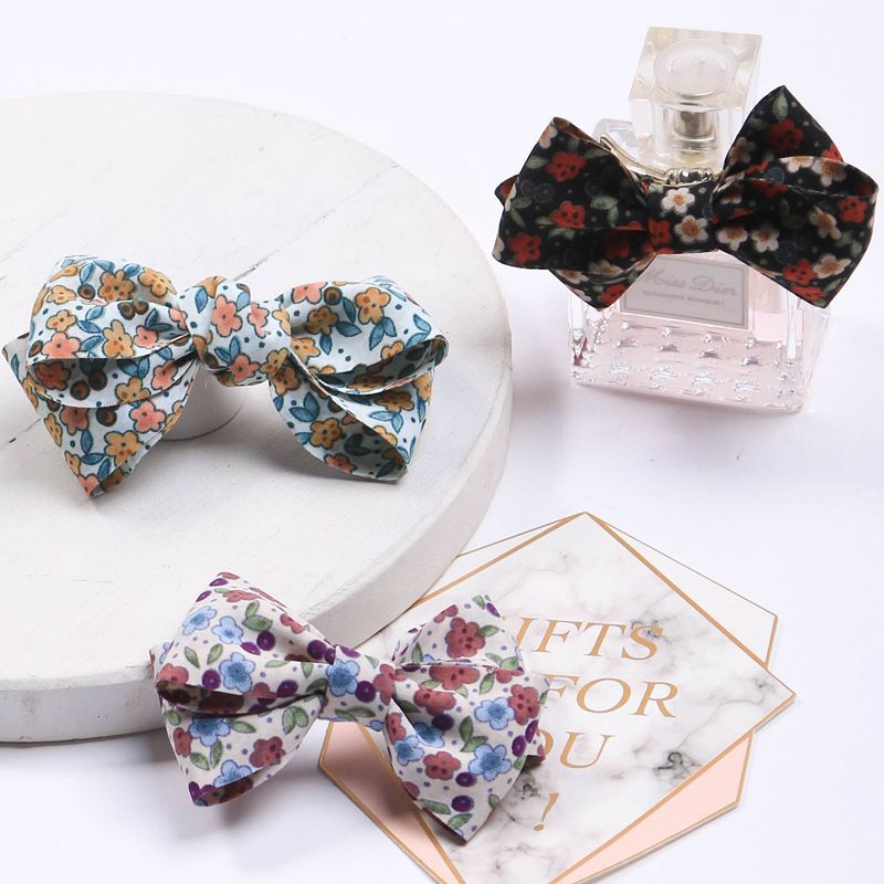 Double-sided color-block printed chiffon webbing, DIY bow hair accessory, gift flower packaging, collar flower accessory pic 5