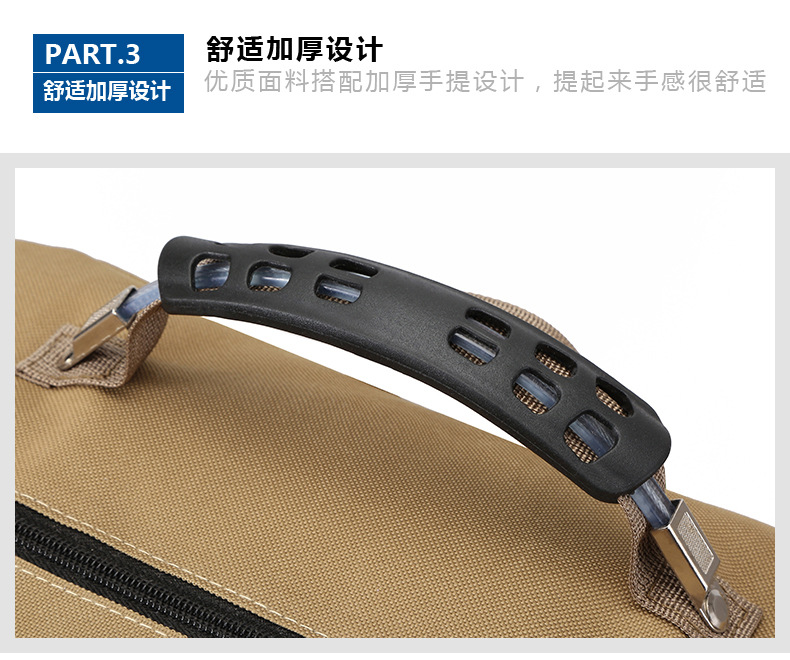 跨境新款个性潮男士功能多帆布双肩包大容量户外透气耐磨旅行背包详情8