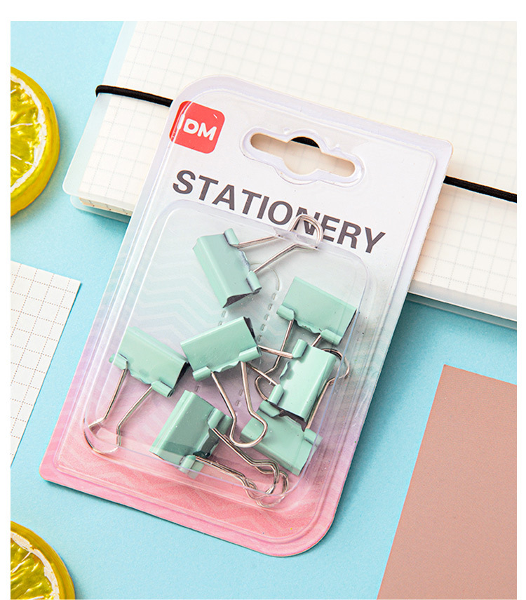 Factory-customized 19mm long-tail clip for office storage, wholesale macaron-colored effortless ticket holders, stationery pic 10
