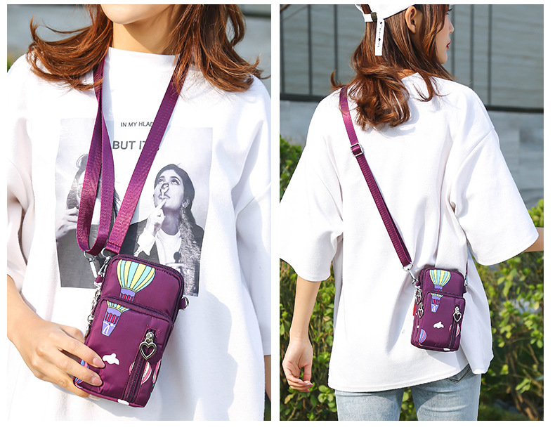 2022新款手机包包斜跨女时尚妈妈迷你零钱包卡包挂脖单肩背包臂包详情17