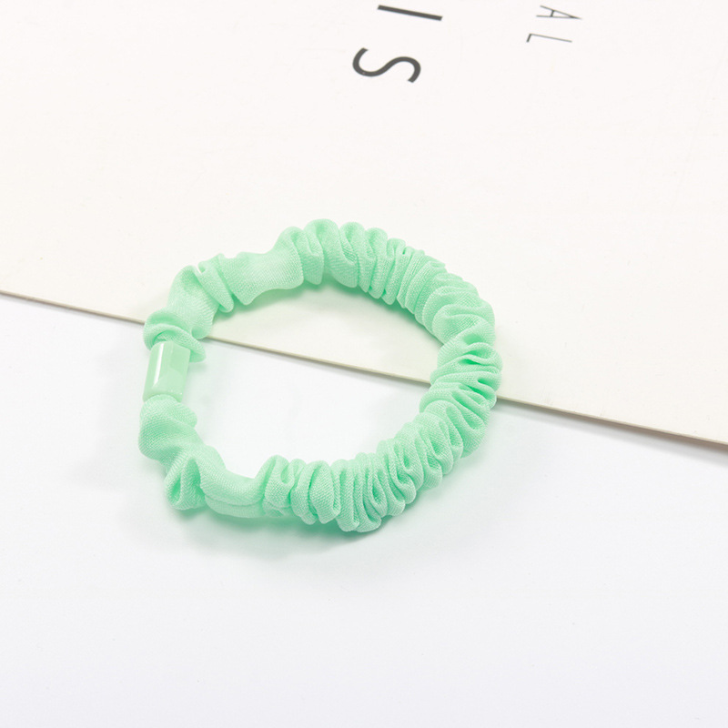 Wholesale of sweet and refreshing candy-colored small intestine hair bands, hair ties, and leather bands in Korean style pic 13