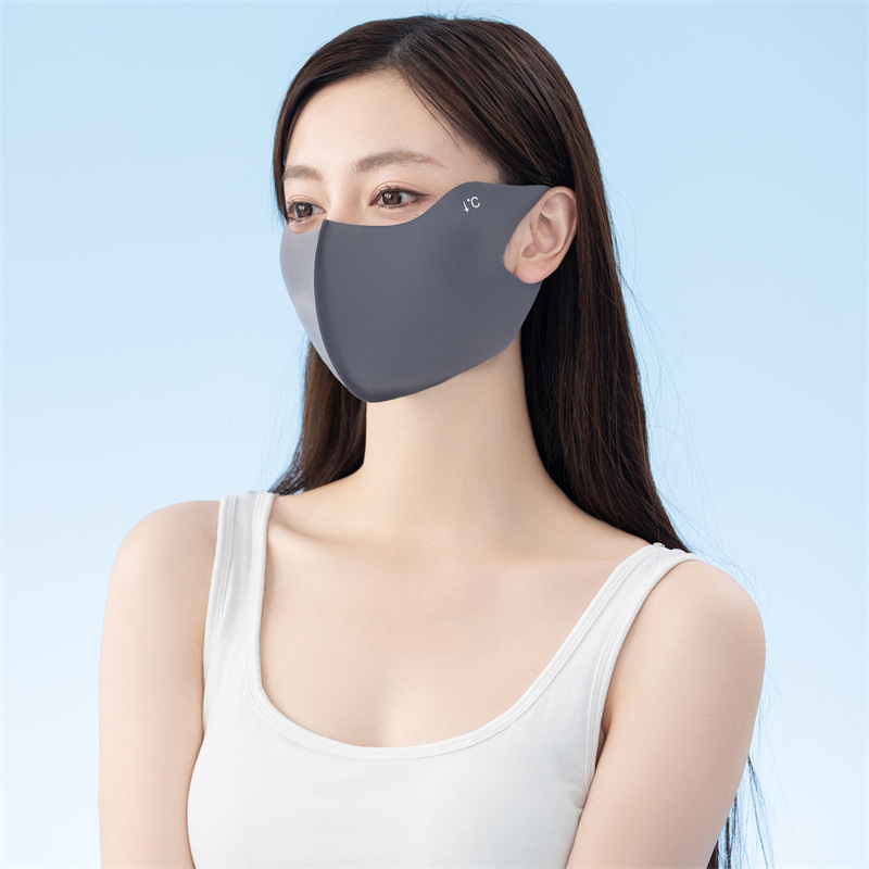 无痕一体防晒口罩防紫外线夏季冰感面罩薄款遮阳护眼口罩批发详情15