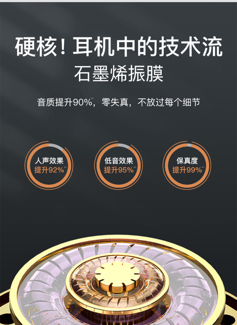 3.5mm in-ear wired headphones for bass music, sports, e-sports, gaming, karaoke, microphone, and wired control pic 3