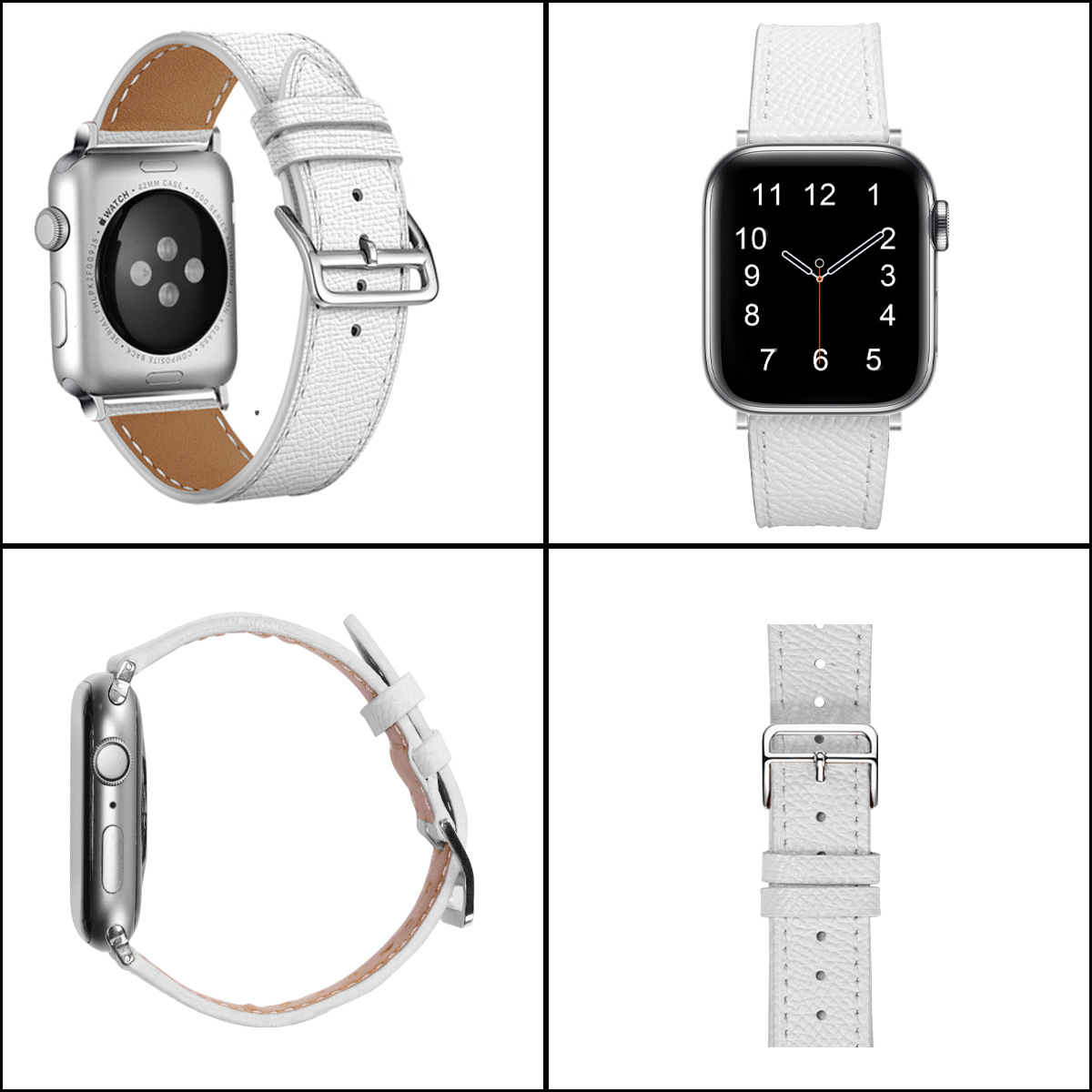 适用苹果Apple watch真皮表带 iwatch时尚经典百搭多色男女款表带详情22