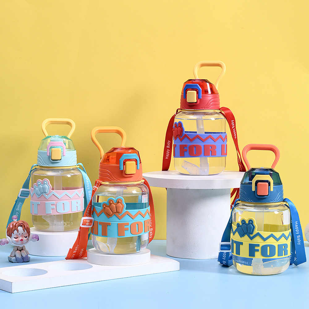 批发随手杯简约带过滤网塑料杯茶水分离750ml pc塑料学生水杯印字详情3