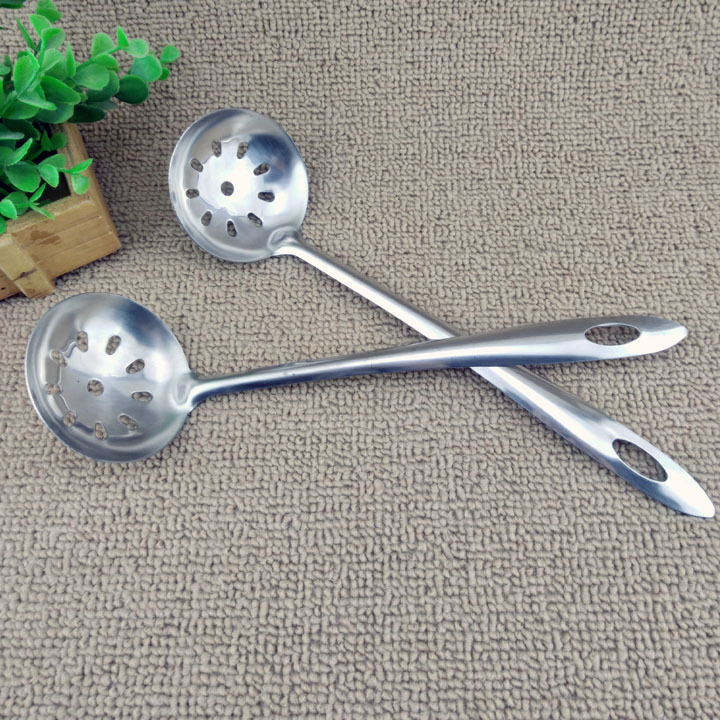 D1921 Premium stainless steel thickened strainer, soup spoon and tableware are available for wholesale at a 2-yuan store in Yiwu pic 5