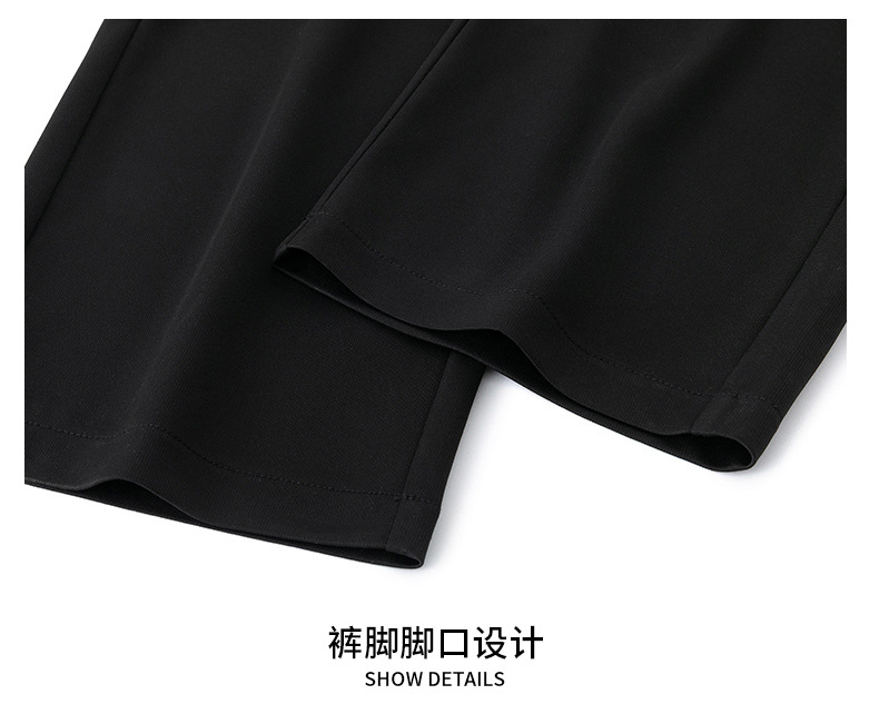 ACU男装|冰丝直筒裤子男薄款2024新品宽松运动裤夏季垂感休闲长裤详情25