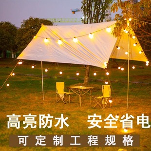 Small colored lights, flashing lights, string lights, starry sky outdoor waterproof low-voltage tree lights, garden lights, string led solar leather wire lights pic 19