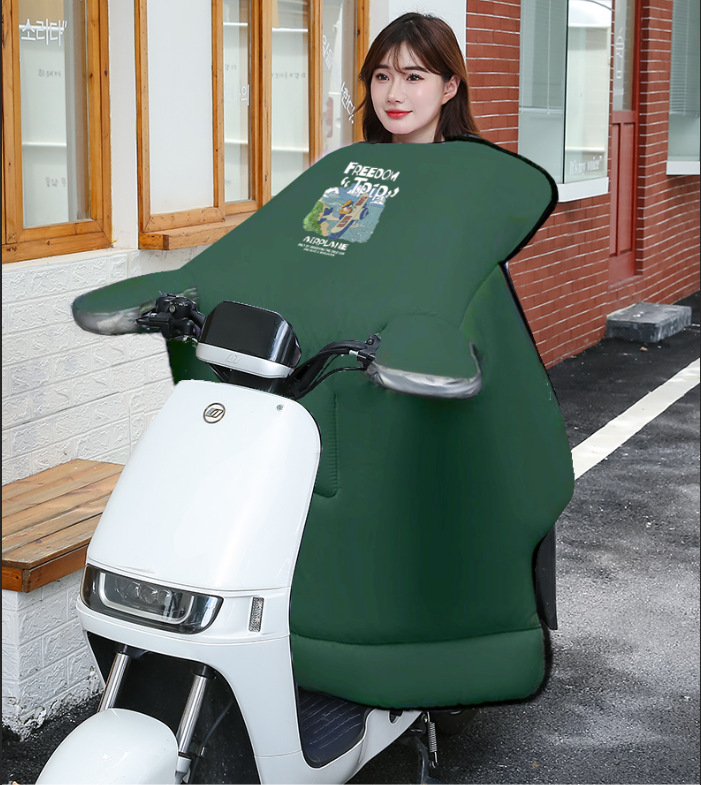 日系简约骑行防风被摩托车电动车通用挡风被冬季加厚保暖防风罩详情25