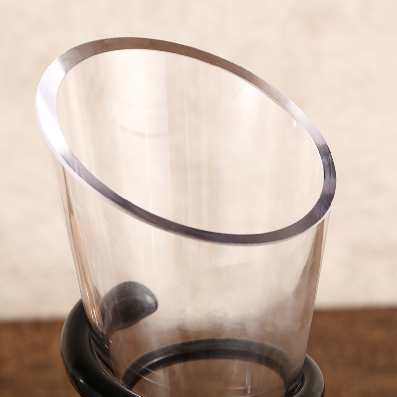 Factory direct sales of slanted wine-wound decanter set, made of glass with high transparency, wine glass decanter set pic 12