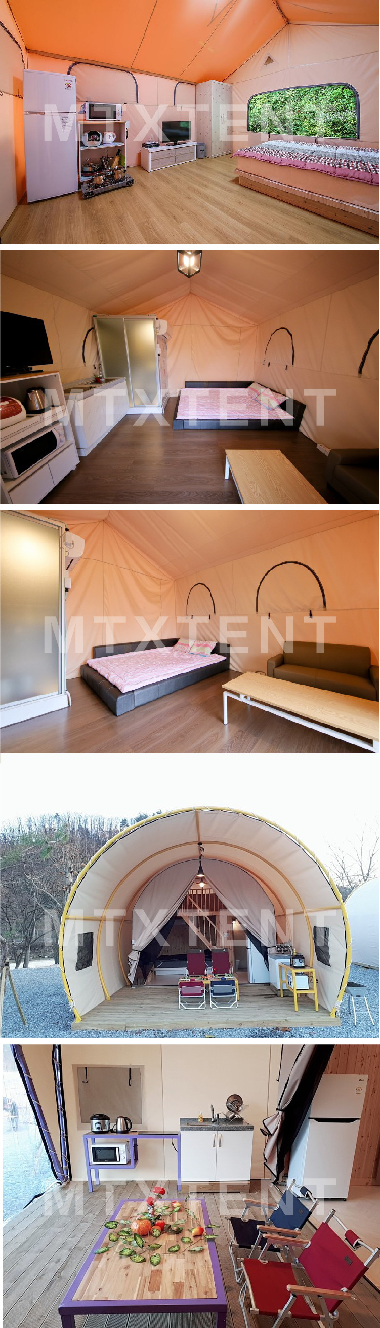 Light luxury homestay, arched nomadic tent, outdoor luxury camping tent, tourism and vacation feature, large hotel tent pic 6