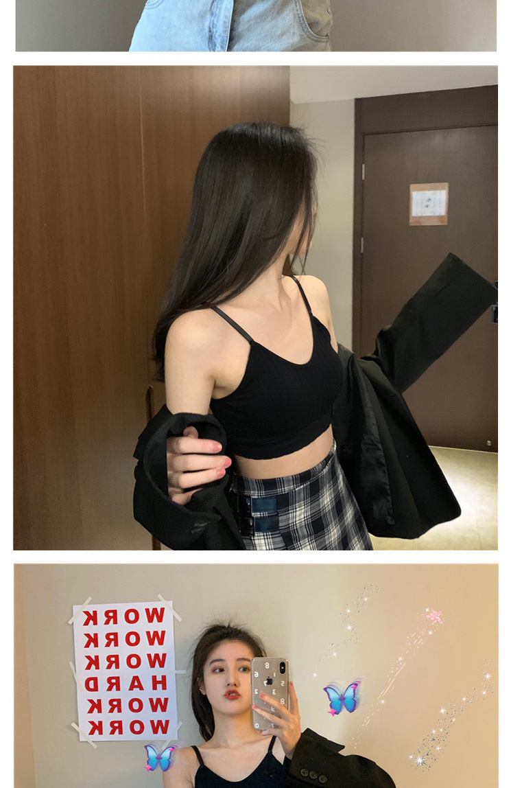 Wholesale of threaded, rims, one-piece converging, fixed cup underwear for girls, beautiful back, chest wrap and base layer sports vests pic 9