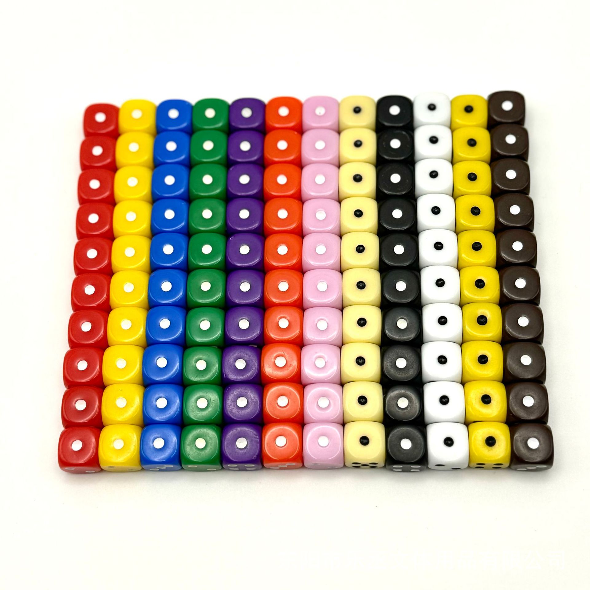 筛子12mm亚克力实色彩色骰子棋牌游戏色子热销筛子详情1
