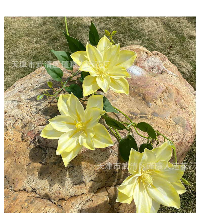 莫奈花园仿真花仿真花束法式婚礼装饰花高级感场景布置手感假花详情19