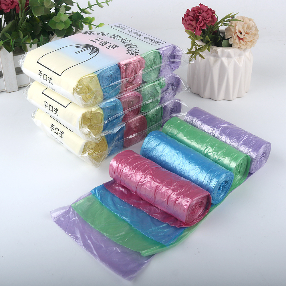 平口手提背心式垃圾袋家用批发黑色加厚大号一次性抽绳塑料袋厨房详情14