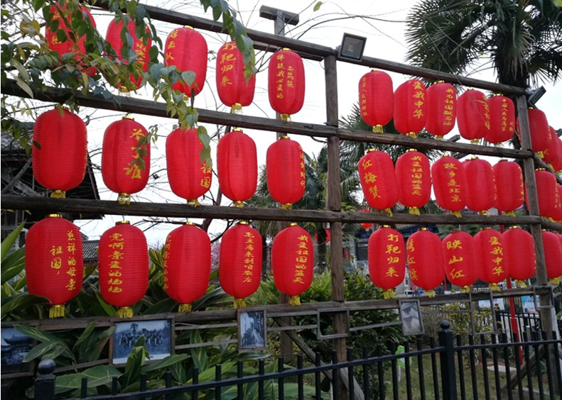 Outdoor folding and brushed red lanterns, New Year and Spring Festival lanterns, dance props, outdoor festive winter melon lanterns pic 12