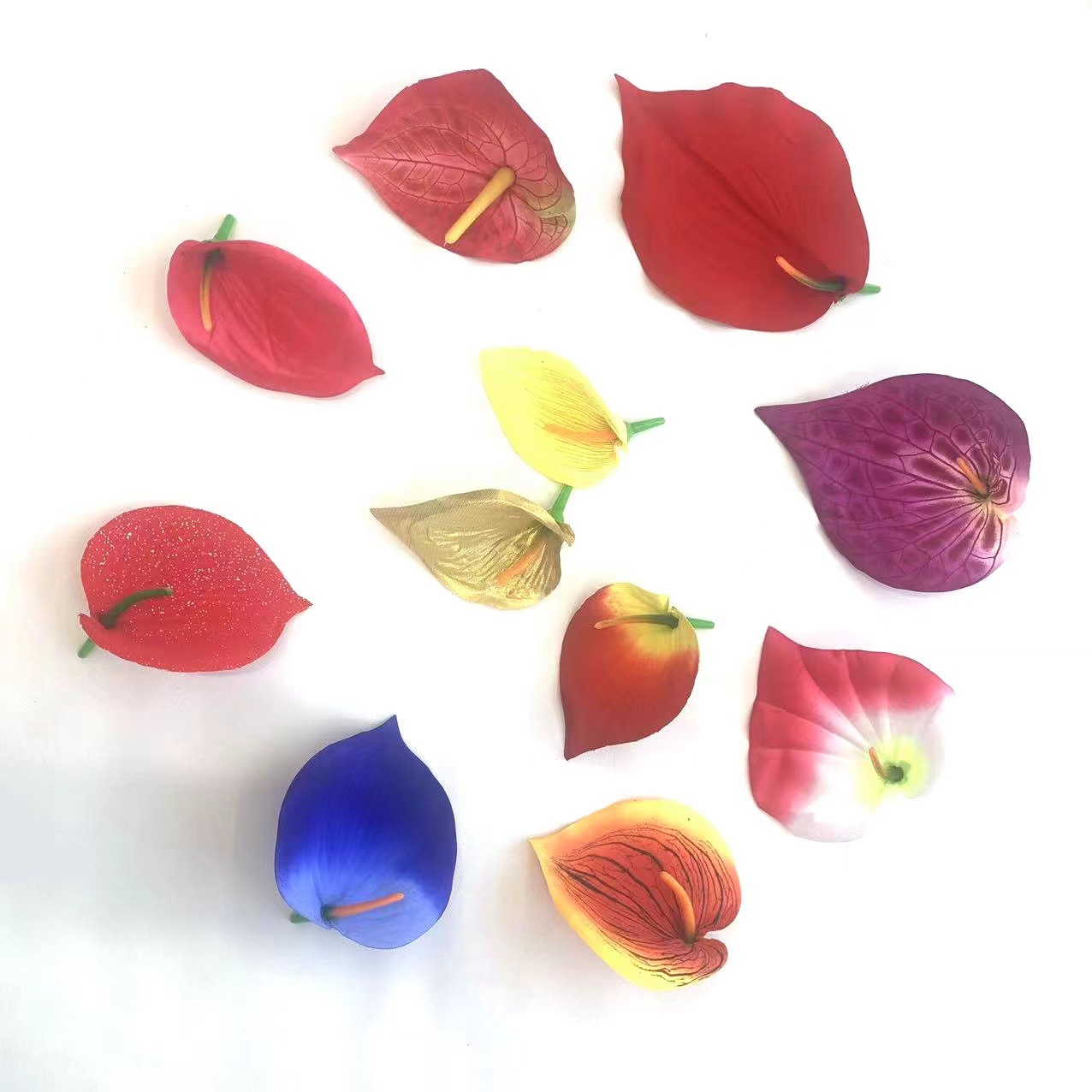 A comprehensive collection of calla lily flowers that are both cheap and beautiful, including lotus, artificial flower heads, goose down, gold, pink, gold, artificial flowers, and anthuriums pic 44