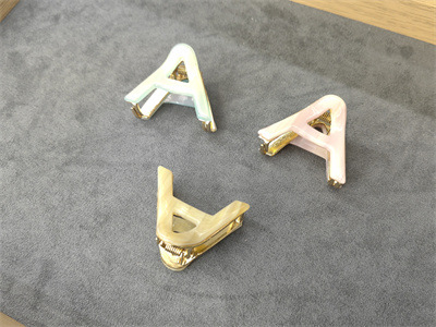 复古少女三角抓夹后脑勺小发夹网红夹子ins韩国头饰醋酸小巧发抓详情3