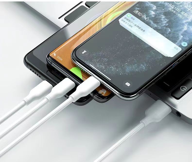 一拖三数据线多功能快充数据线适用平果华为安卓手机闪充充电线详情16