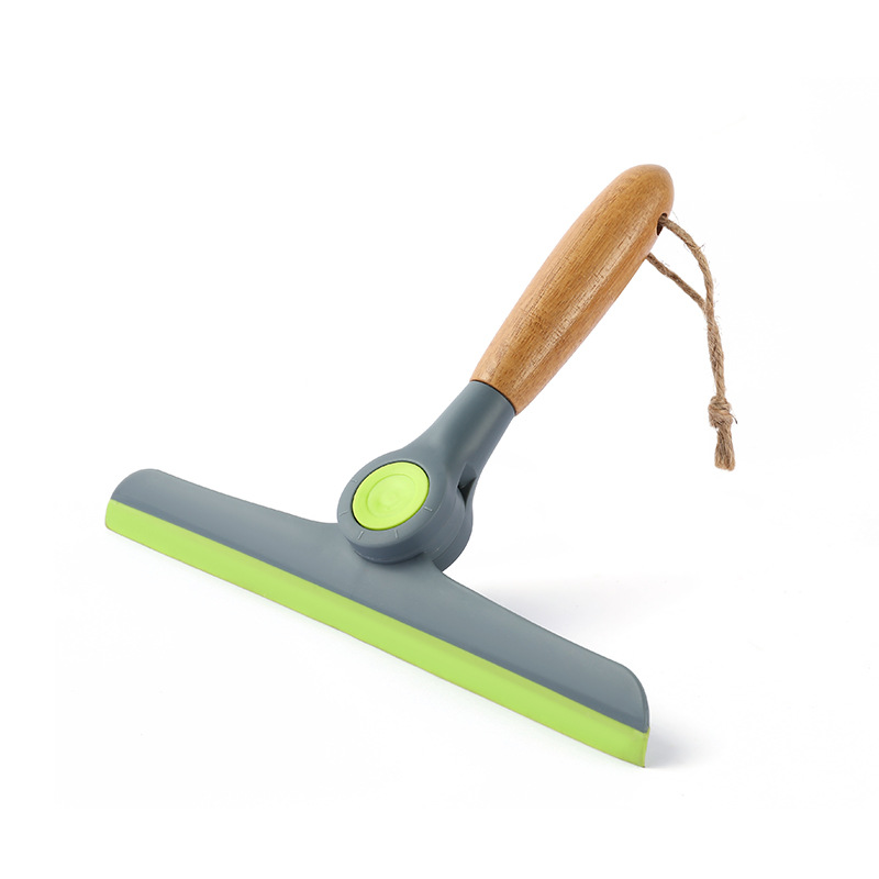 Wooden handle wiper, soft rubber glass scraper, pet hair cleaning, window cleaning tool, household multi-functional cleaning pic 23