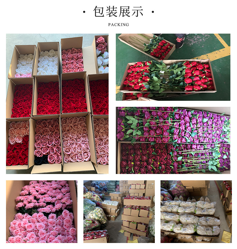 批发5cm绒布玫瑰花蕾仿真花 新娘手腕花DIY婚庆手捧蛋糕装饰花头详情43