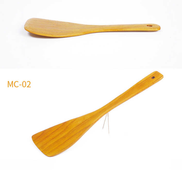 Korean wooden spatula, non-stick special wooden spatula, spatula, soup spoon, stir-frying long-handled spatula set with logo pic 22