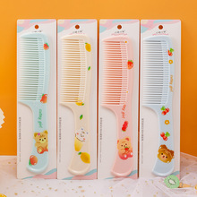 872卡通动物宝宝儿童梳子女童一岁2岁美发梳细齿尖尾2把梳子套装详情15