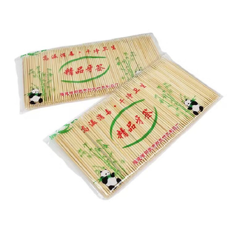 Double-headed bagged long toothpicks, tea bamboo toothpicks, wholesale portable disposable household toothpicks, hotel toothpicks pic 5