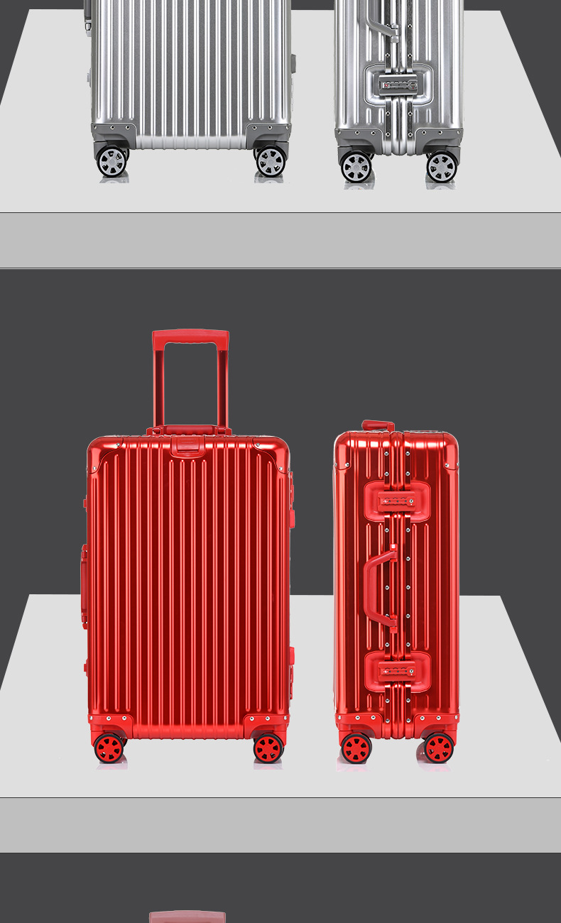全铝镁合金拉杆箱32寸铝合金行李箱女24寸金属箱密码登机箱硬箱子详情27