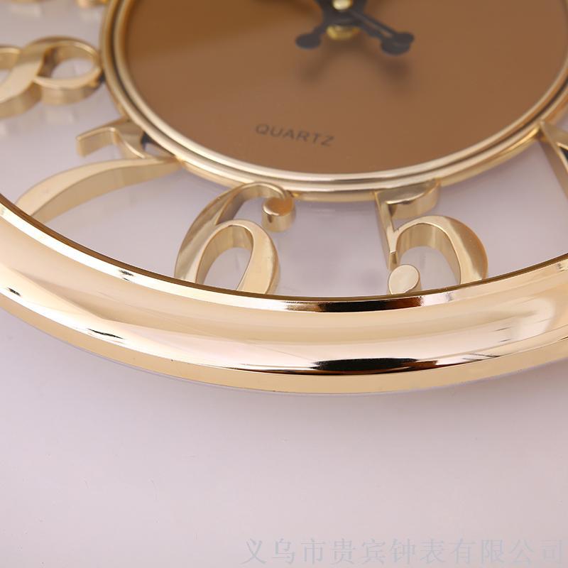 工艺创意时尚装饰仿古挂钟 厂家直销产地货源 客厅简约石英挂钟详情5