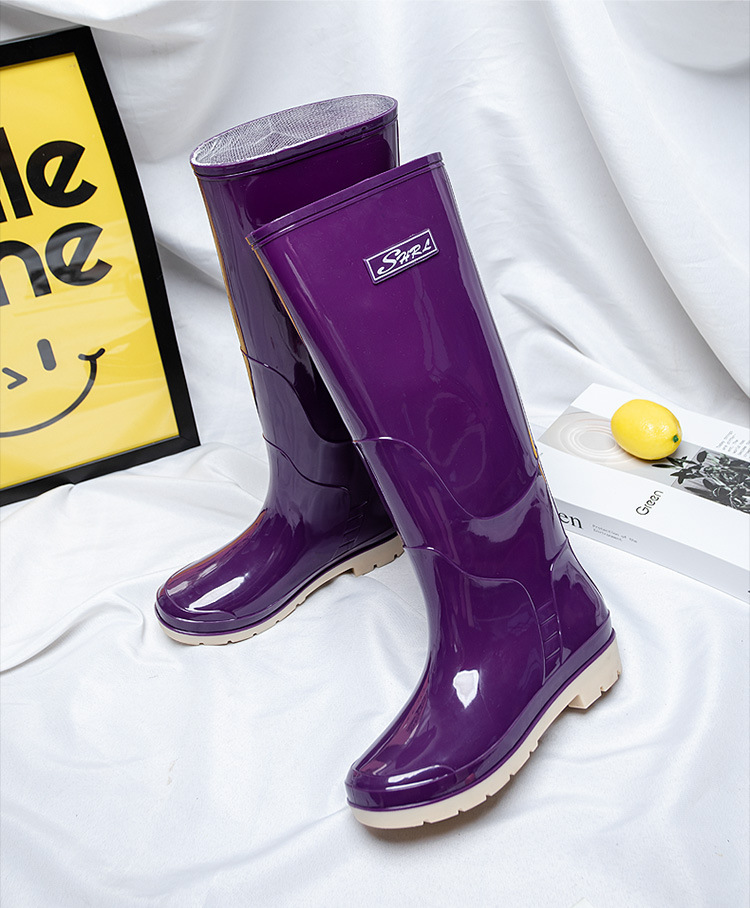 特高长筒雨鞋女款户外防水防滑耐磨高筒水鞋新款时尚赶海厨房雨靴详情16