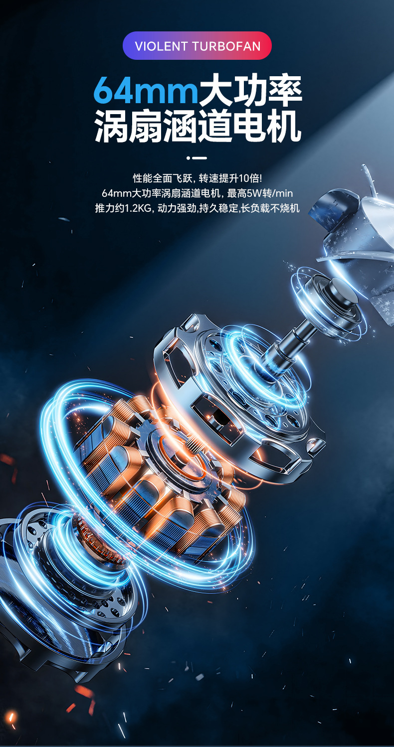 暴力涡轮风扇无线户外吹尘机涵道高速涡轮扇电动户外吹尘洗车器详情4
