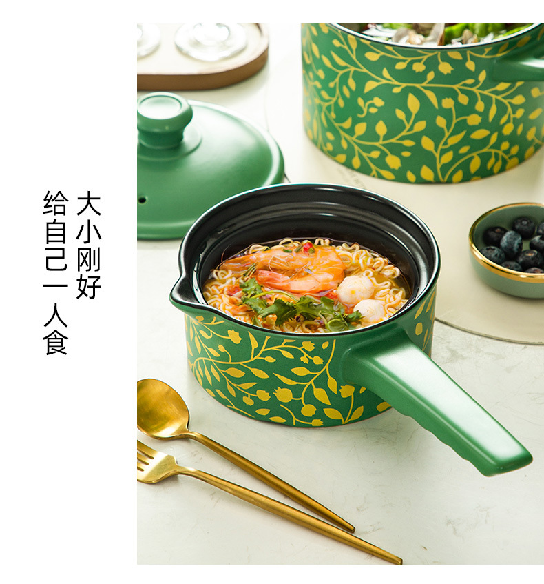 CNNB clay pot stew pot, household gas ceramic soup pot, small high-temperature resistant 煲仔饭 pot, stone pot for making soup, clay pot pic 16