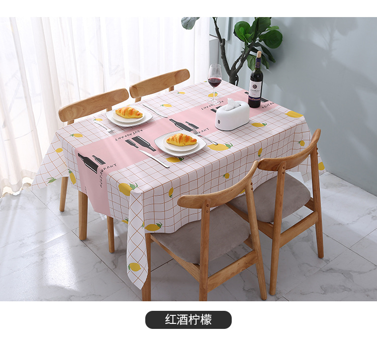 亚马逊北欧风防水餐桌布小清新防油桌布摆摊布ins风桌垫桌布批发详情22