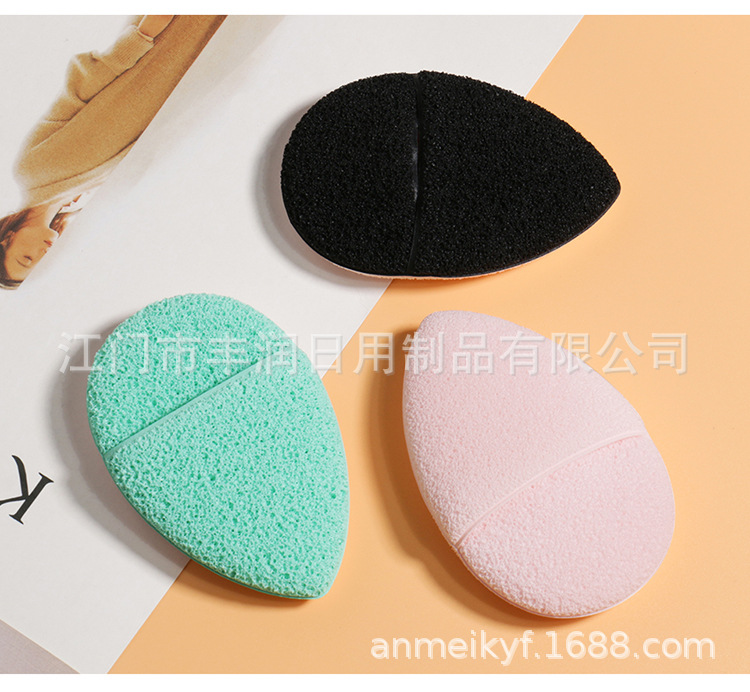 Sponge face towel, elastic cleaning powder puff, magic lazy shoe-shaped makeup remover powder puff, popular online facial cleansing towel pic 10