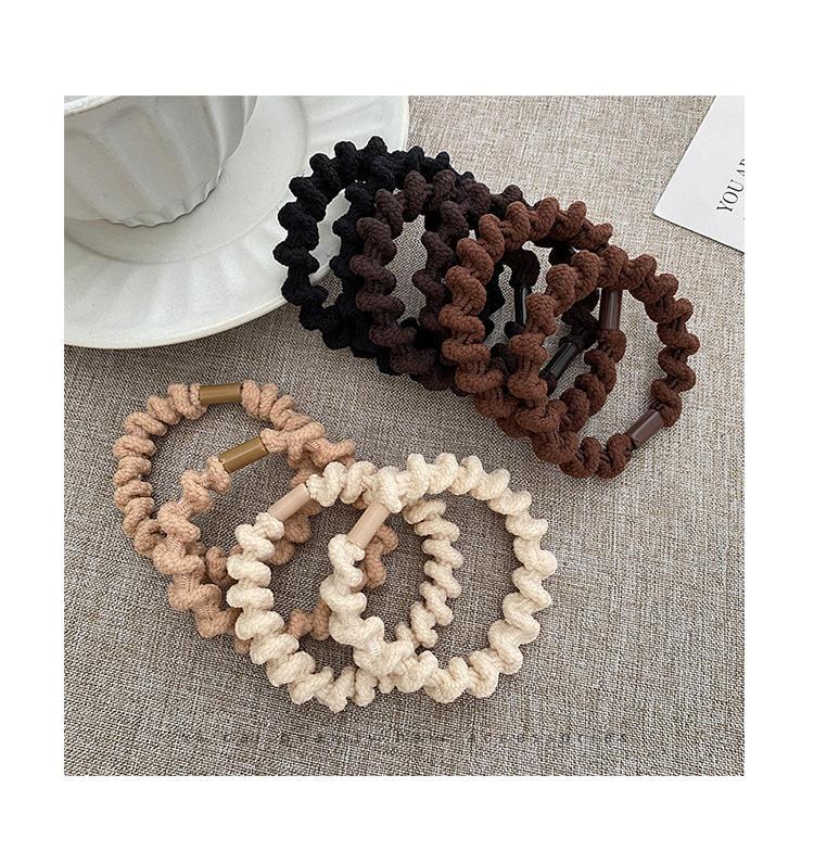 A high-end hair tie for women, a rubber band for tying hair, a high ponytail hair clip, a hair band, a simple and highly elastic hair accessory pic 4