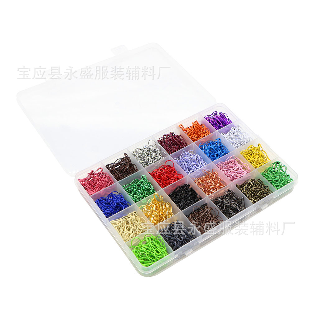 亚马逊新款24色葫芦别针1200枚彩色服装吊牌灯泡型别针厂家批发详情7