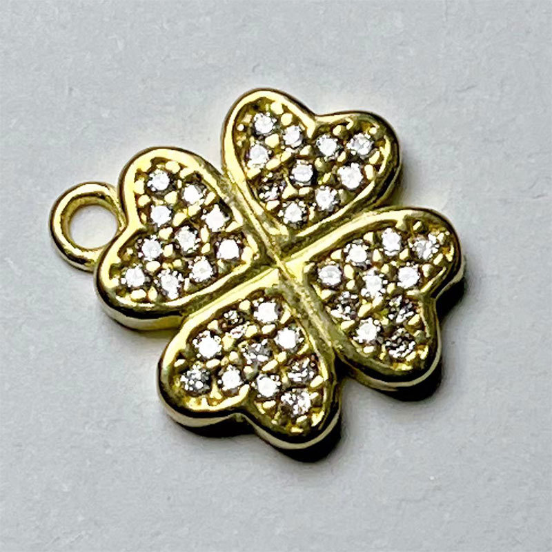 DIY jewelry accessories, micro-inlaid jewelry accessories, various pendant accessories, copper jewelry accessories that can be gold-plated or electroplated pic 3