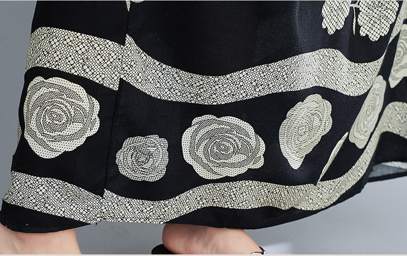 New cross-border Bohemian Middle Eastern dress in stock, 200-pound loose plus-size women's dress for chubby girls pic 154