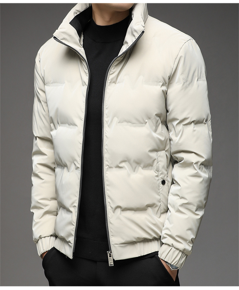 羽绒服男士外套短款立领修身白鸭绒潮流轻薄帅气冬季新款外套男士详情7