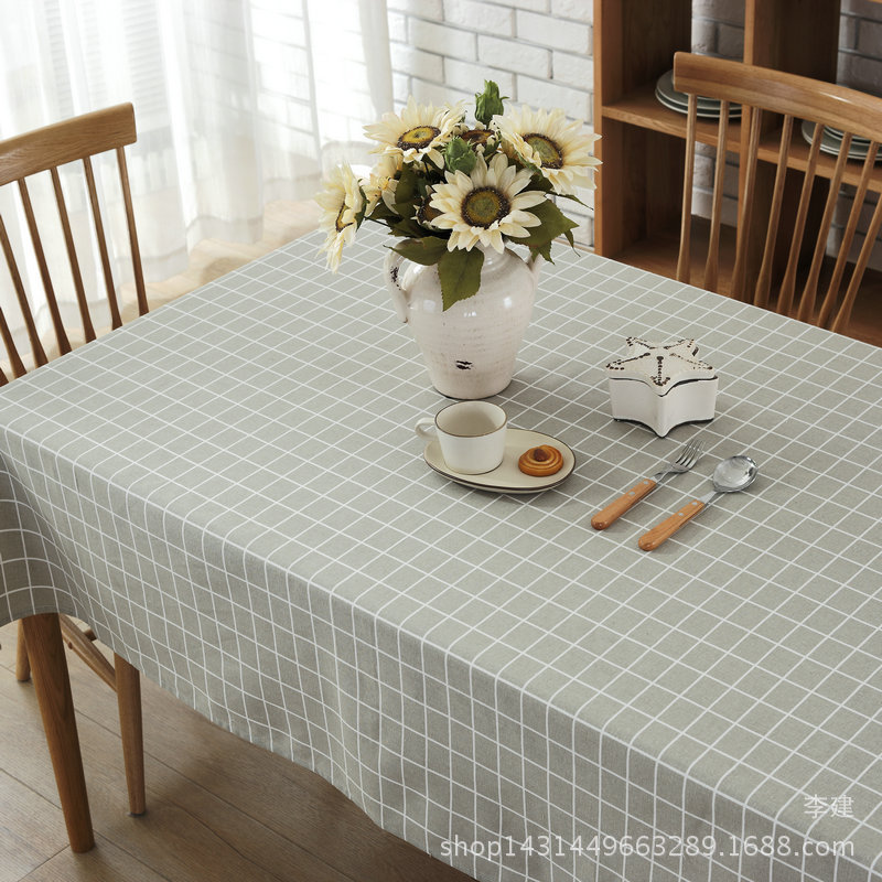 Jianxiang Textile Factory supplies linen printed Nordic-style tablecloths, cushions, aprons and storage bags, which can be made into PE film pic 69