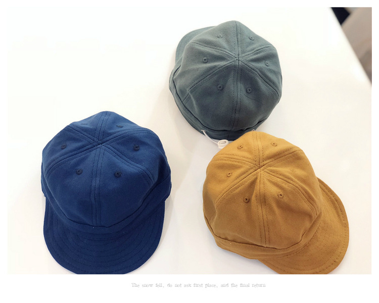 Autumn nan niños sombrero primavera otoño coreano nueva versión para chicos y chicas sombrero de pato para niños gorra suave visera sombrero de béisbol ins pic 12