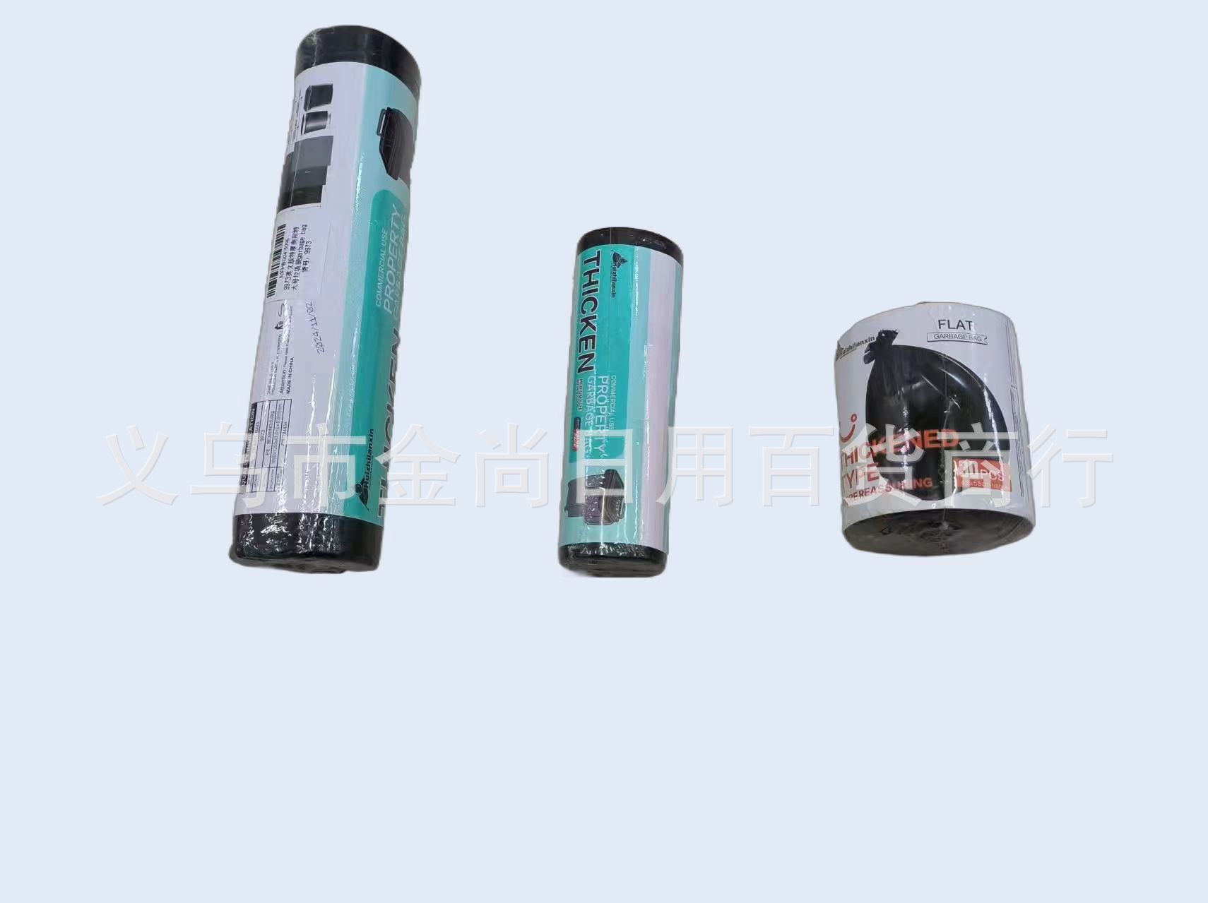 Large rolls of multi-style black small garbage bags, household hand-held garbage bags, disposable thickened plastic bags, garbage bags pic 4