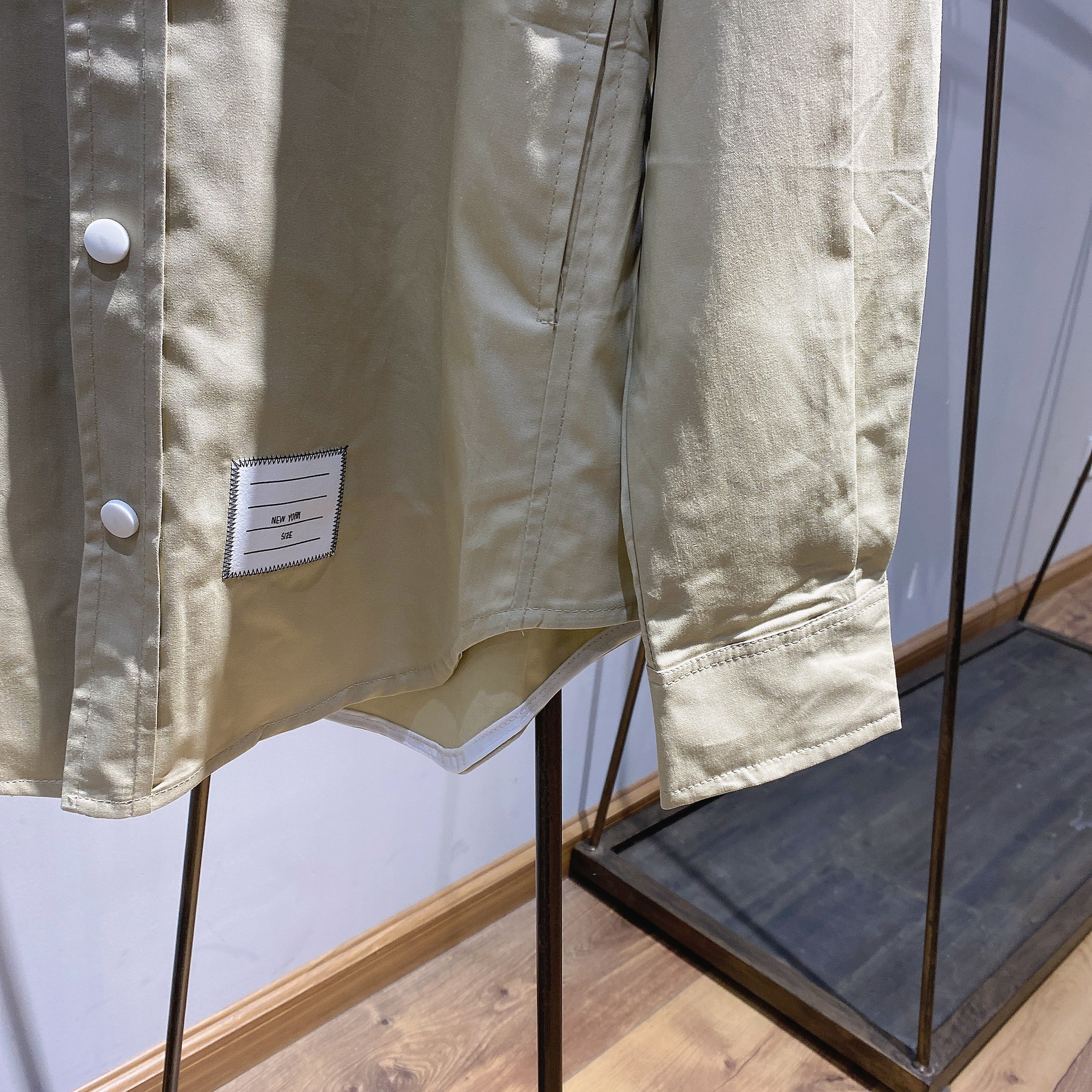 TB casual trendy brand poplin slim-fit solid white shirts for men and women, Oxford fabric shirts for women with long sleeves pic 127